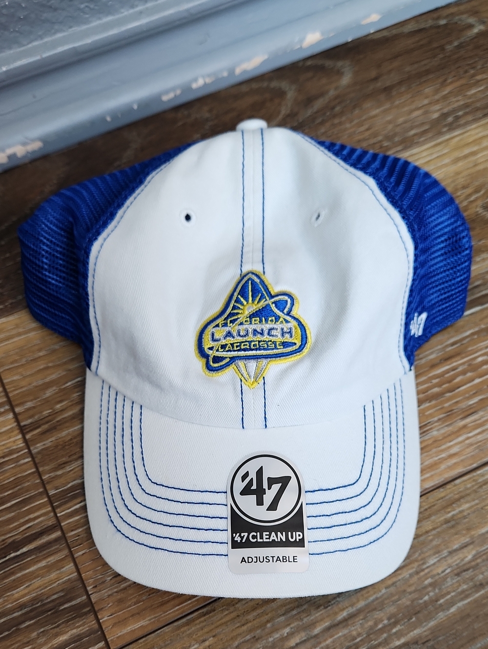 NWT Florida Launch Lacrosse MLL Blue White Yellow Hat